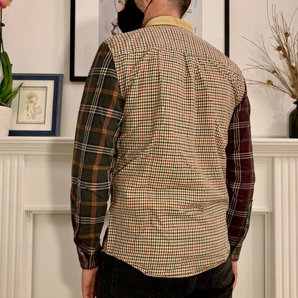 Mismatch plaid button-up - Picture 3 of 4